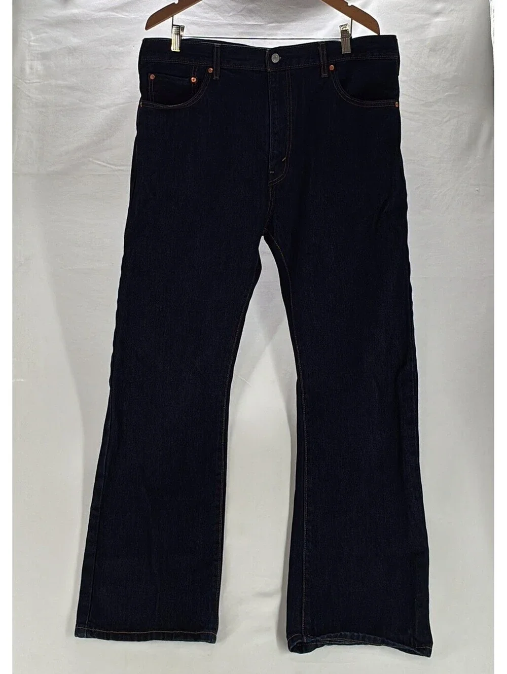 Modern Levis 517 Bootcut Jeans Dark Wash Western Cowboy Fit